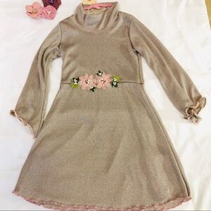 Little Girls 6X Sparkling Flower Dress